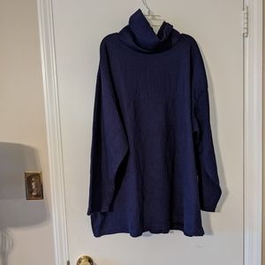 Avenue cowl neck sweater navy